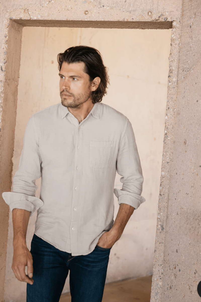 The Ripper Shirt Waffle in Light Gray - Hiroshi Kato - Archery Close