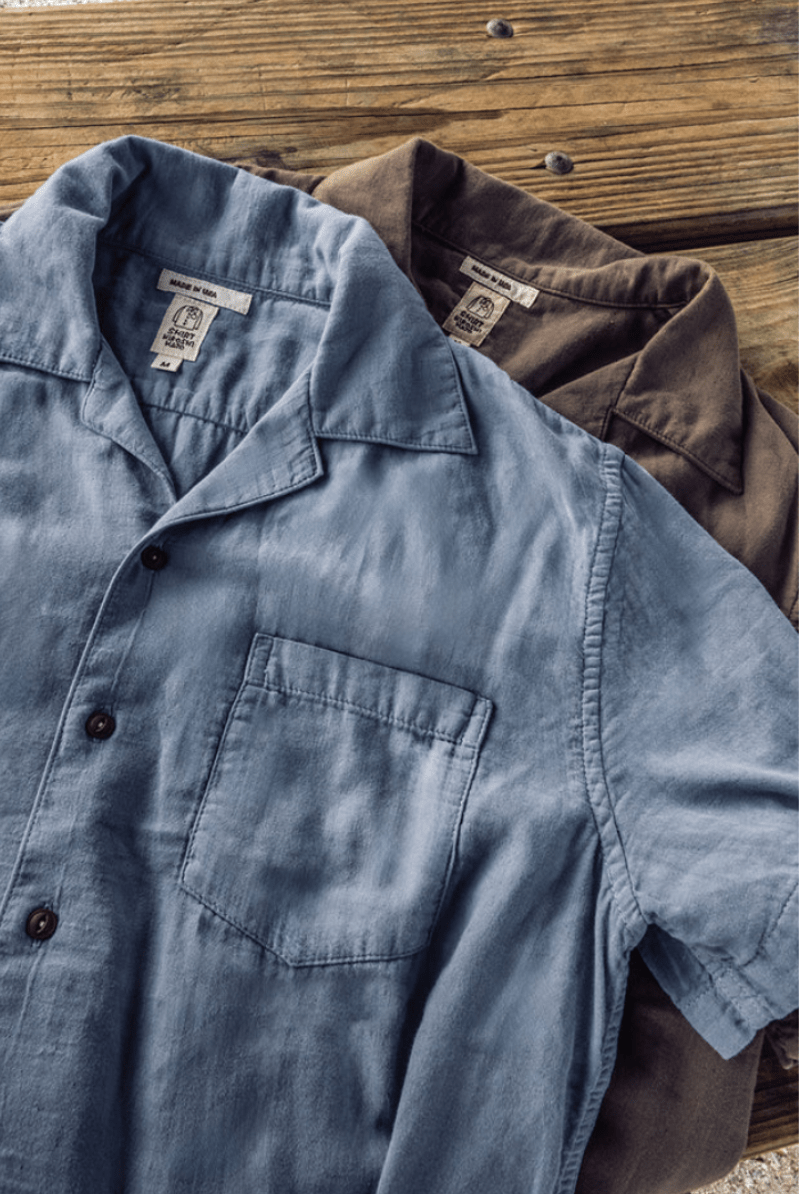 The Wrench Double Gauze in Matte Blue - Hiroshi Kato - Archery Close