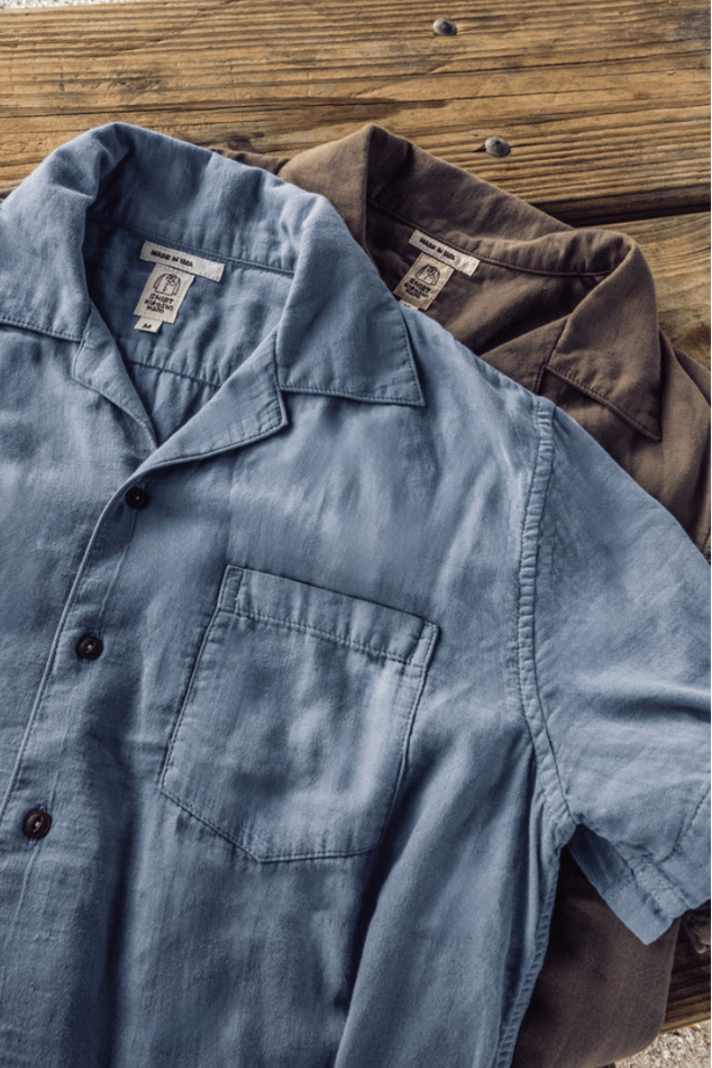 The Wrench Double Gauze in Matte Blue - Hiroshi Kato - Archery Close