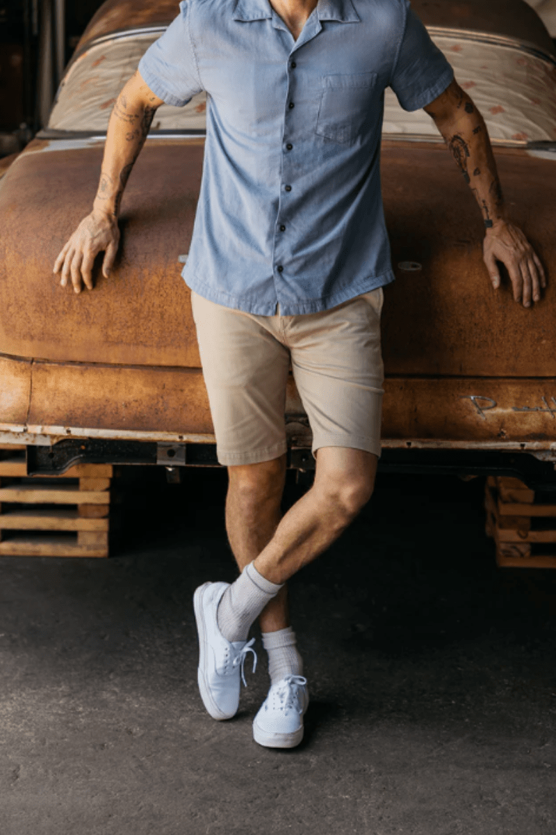 The Wrench Double Gauze in Matte Blue - Hiroshi Kato - Archery Close