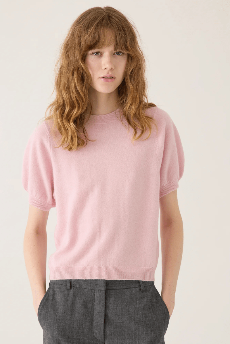 Tilda Cashmere Top in Peony Pink - DemyLee - Archery Close