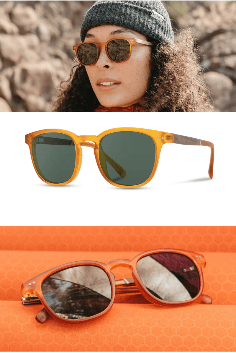 Topo - Matte Orange Sunglasses - Shwood Eyewear - Archery Close