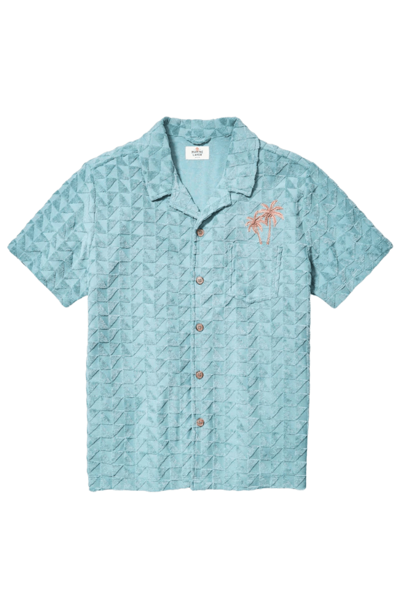 Towel Terry Resort Shirt - Marine Layer - Archery Close