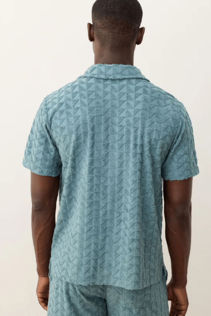 Towel Terry Resort Shirt - Marine Layer - Archery Close