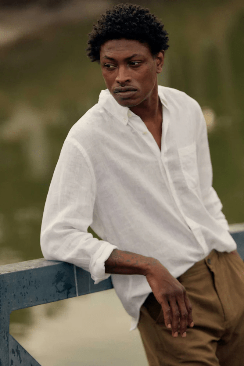 Tuscumbia Linen Shirt Button Down - Billy Reid - Archery Close