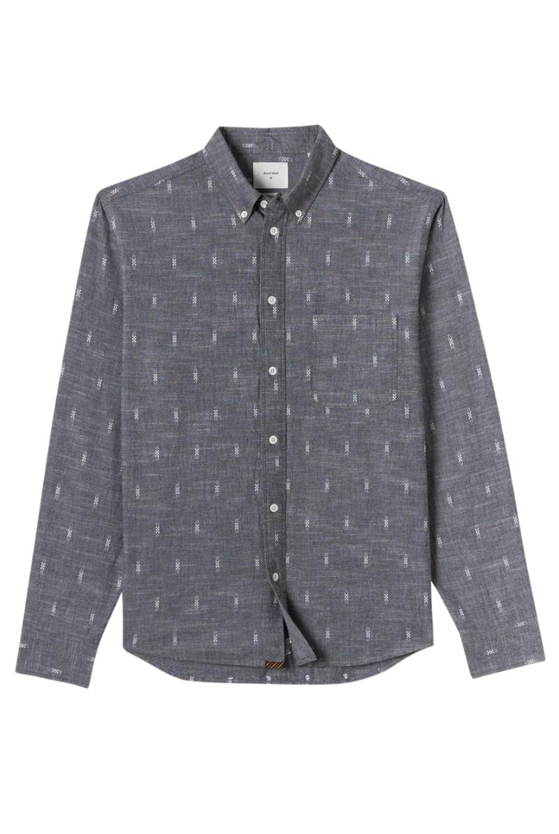 Tuscumbia Shirt - Grey/White - Billy Reid - Archery Close