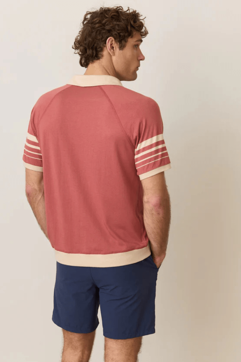 Varsity Rib Polo - Marine Layer - Archery Close