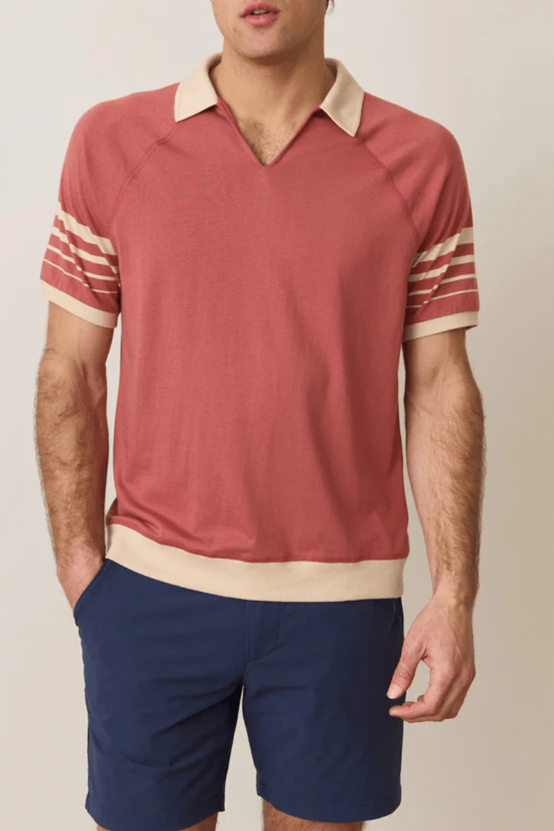 Varsity Rib Polo - Marine Layer - Archery Close