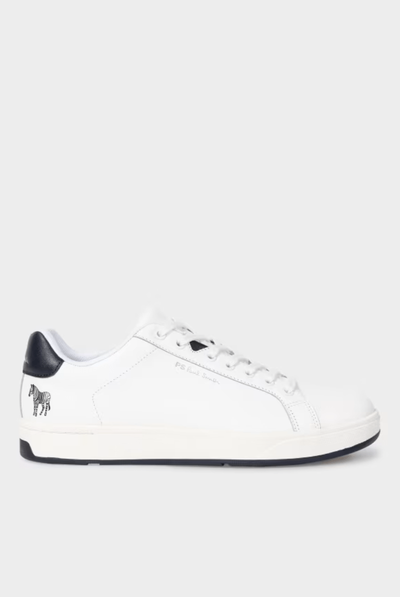 White Leather Albany Sneakers - Paul Smith - Archery Close