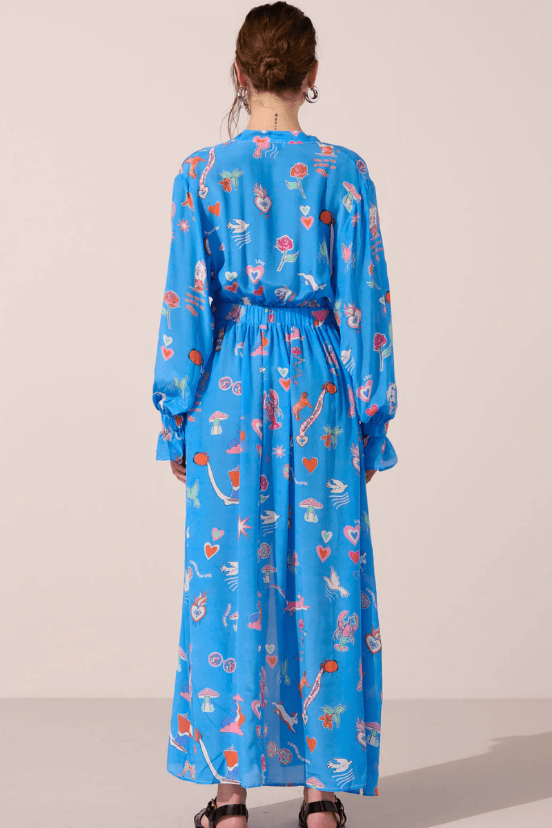 White Rabbit Silk Mary Jane Dress - Paolita - Archery Close