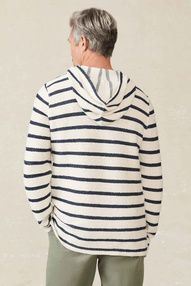 Whitewater Hoodie in Boothbay Stripe - Faherty Brand - Archery Close