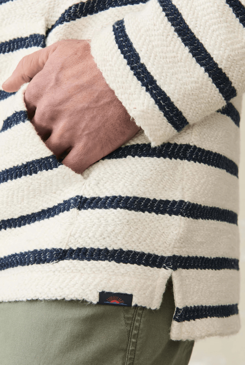Whitewater Hoodie in Boothbay Stripe - Faherty Brand - Archery Close