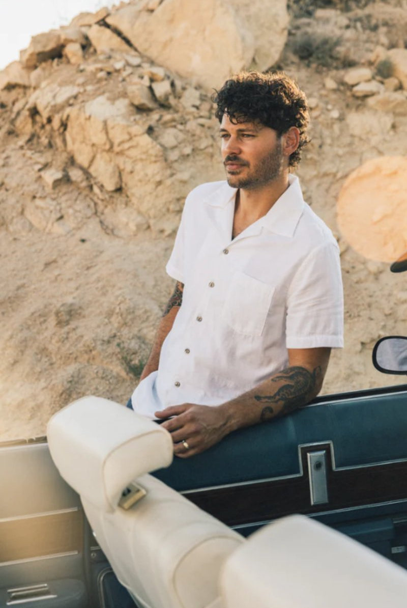 Hiroshi Kato Wrench SS shirt in double gauze - Archery Close Men's