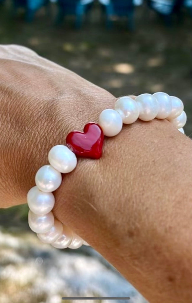 Heart bracelet - Bella Kai Pearls - Archery Close