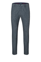 Gray patterned pants on a white background