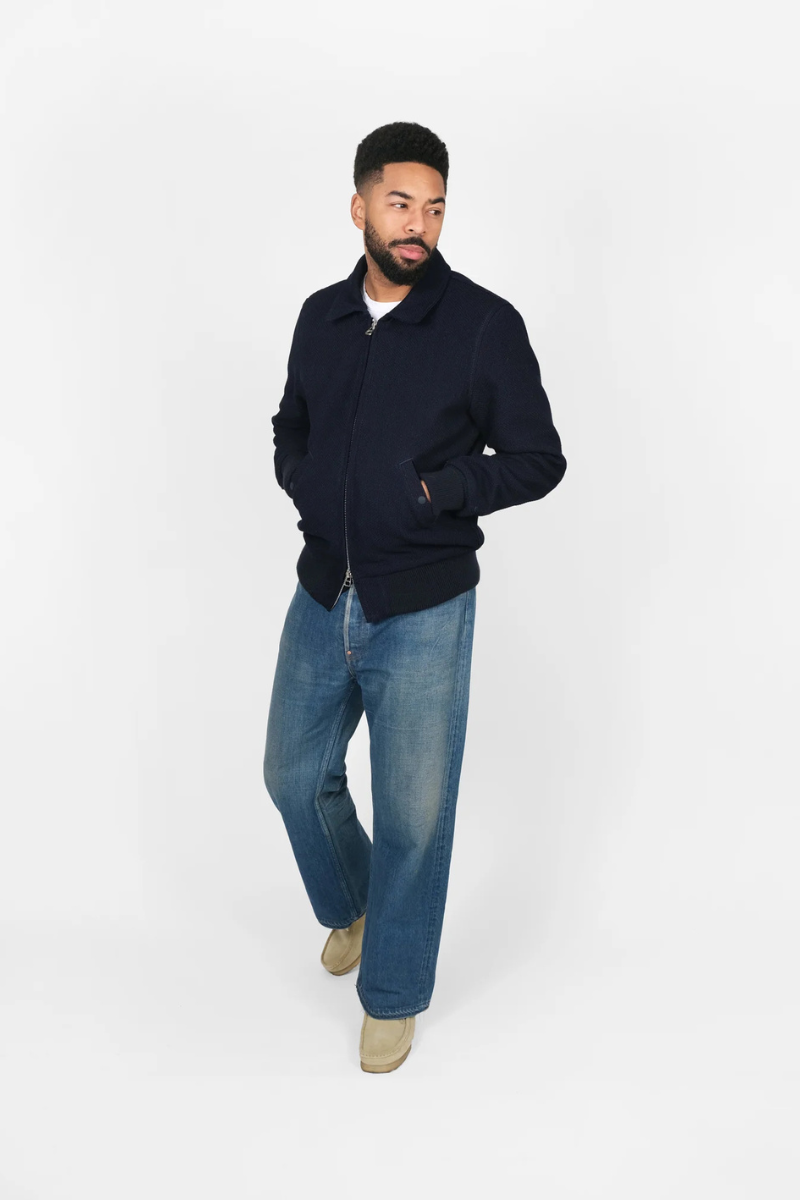 Weekender Jacket: Indigo Sashiko | Dehen 1920 | Archery Close Weekender Jacket: Indigo Sashiko | Dehen 1920 | Archery Close