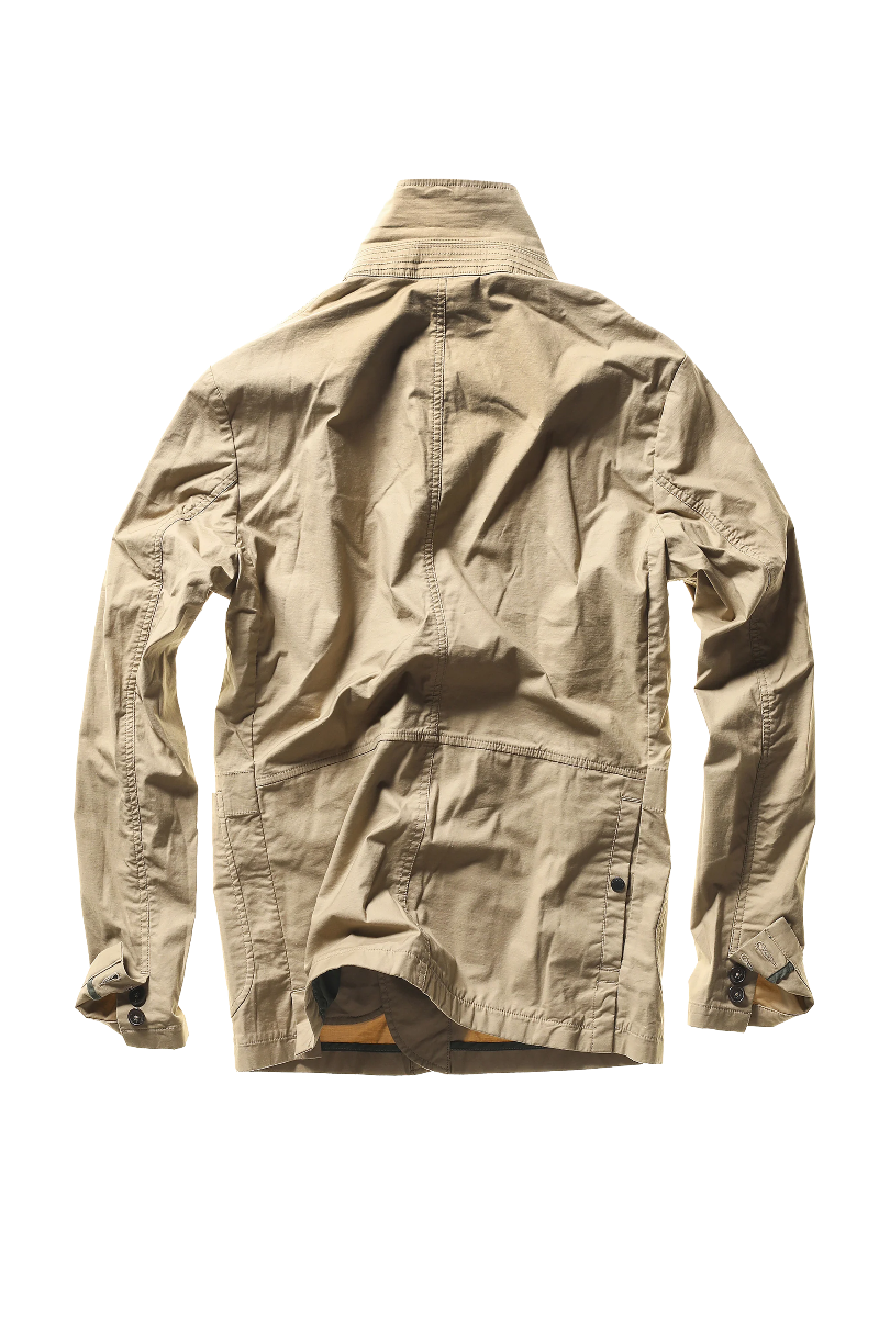 Beige jacket on a white background