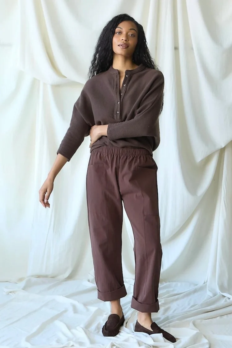 Utility Slouch Pant in Mocha