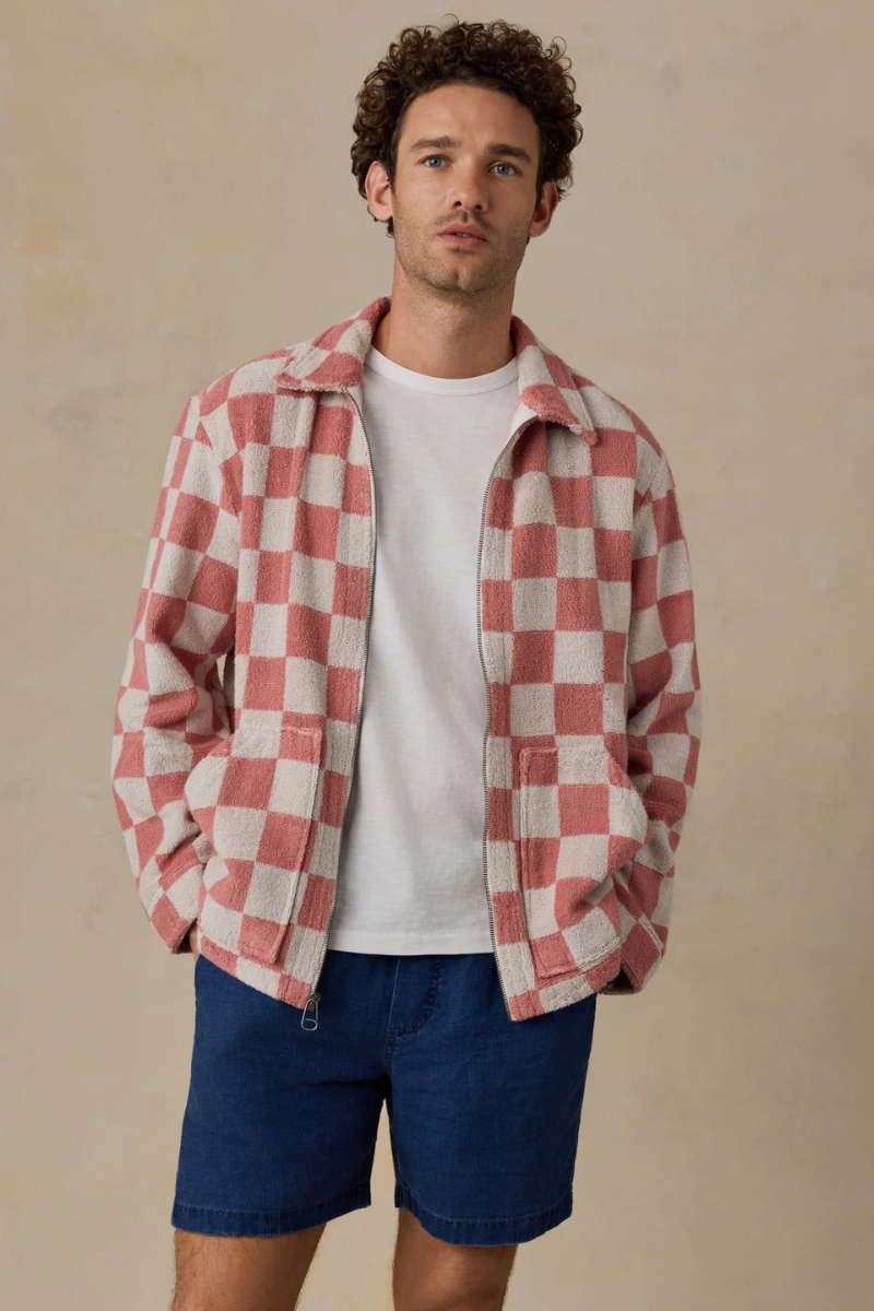 Cabana Apres Jacket in Red Shell Buffalo