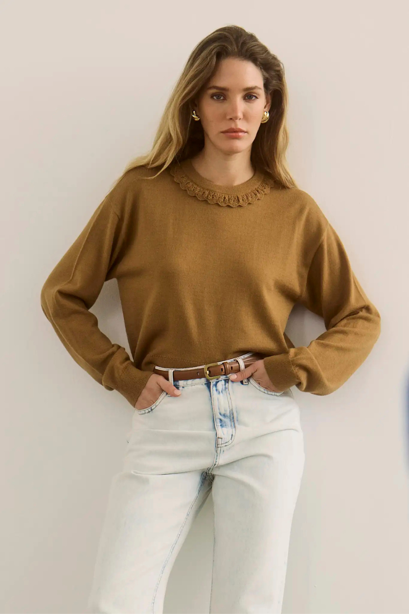 Opal Sweater in Chestnut