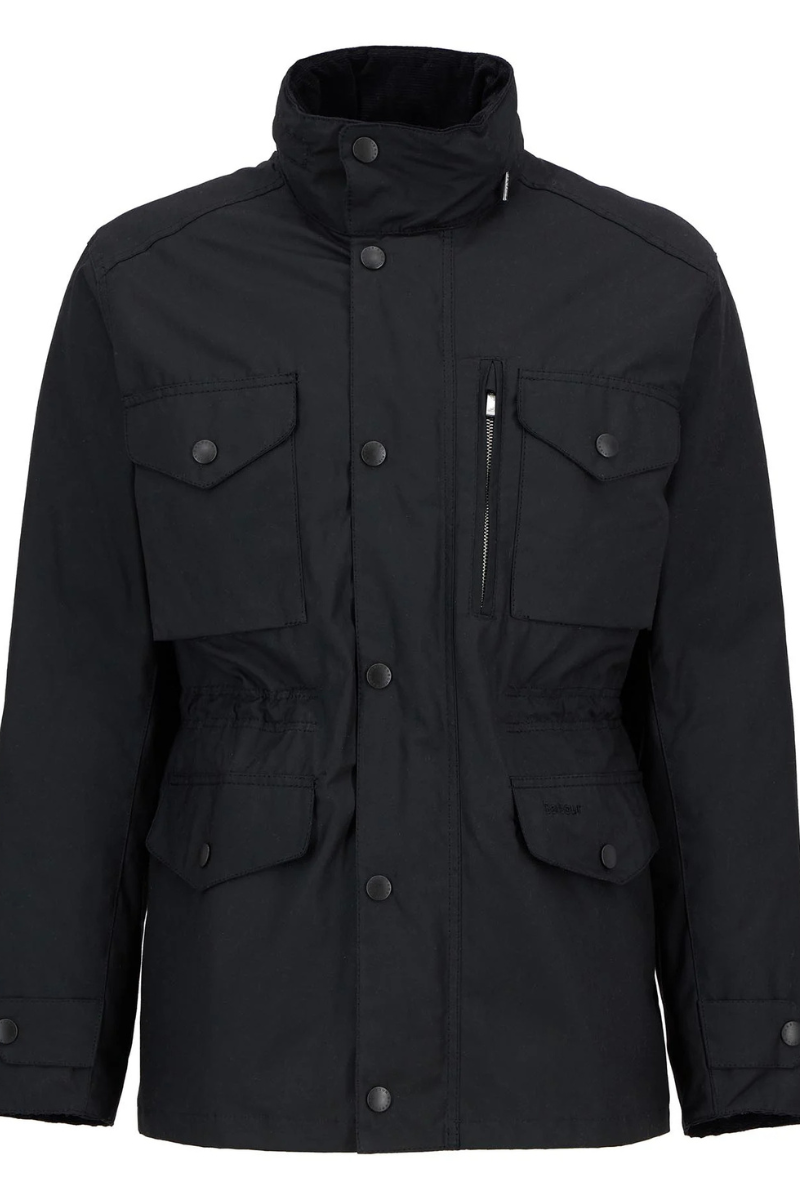 Sapper Waxed Jacket in Black