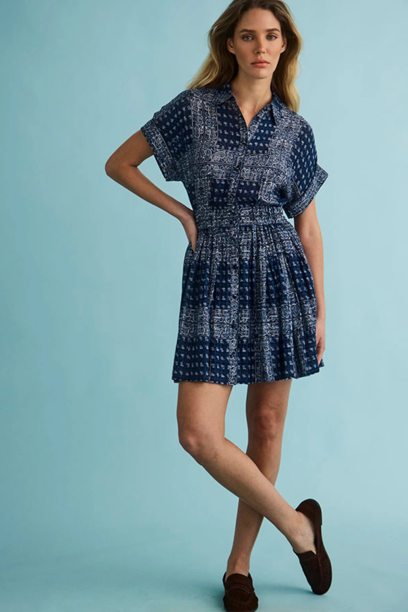 Howard Dress in Inkwell Paisley