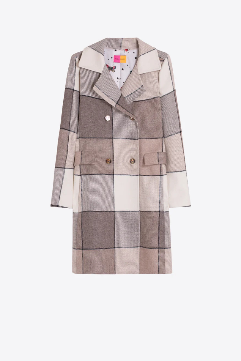 Plaid Beige Coat
