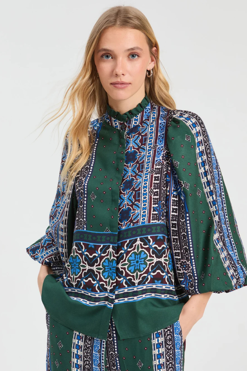 Border & Floral Shirt