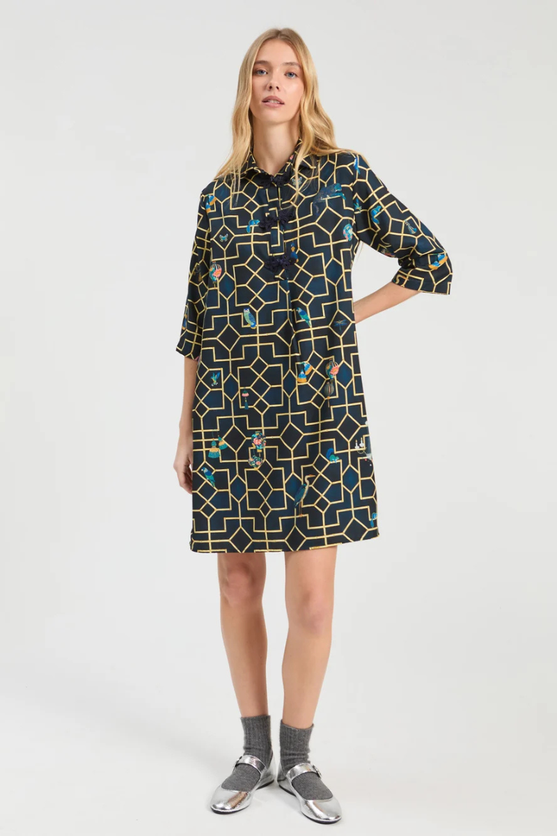 Navy Bamboo Dress