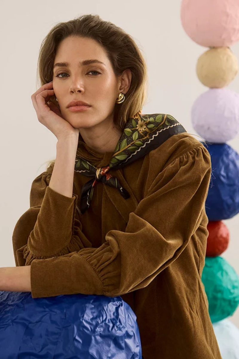 Oversized Scarf in Found Heirloom
