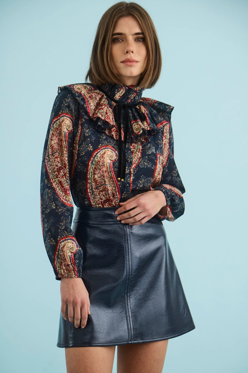 Eloise Top in Twilight Paisley