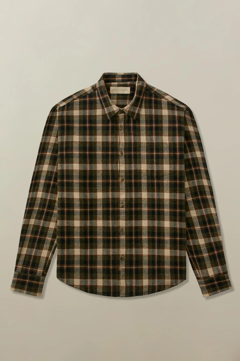 Accord Shirt in Charcoal Plaid