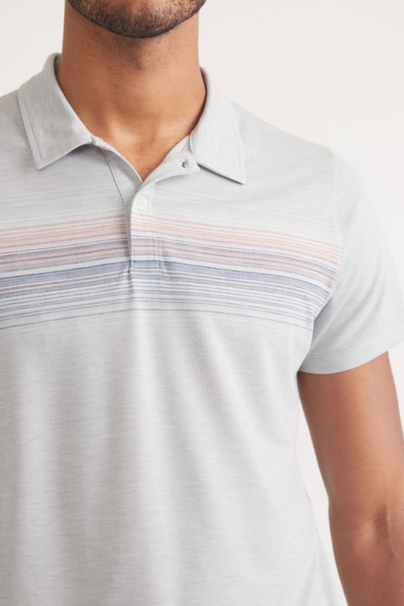 Air Stripe Polo - Marine Layer - Archery Close