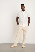 Alex Mill Short Sleeve Mill Shirt in Paper Poplin - Archery Close Men's