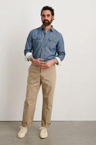 Alex Mill Straight Leg Pant in Vintage Washed Chino - Archery Close Men's