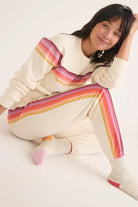 Anytime Sweatpant in Antique White Stripe - Marine Layer - Archery Close