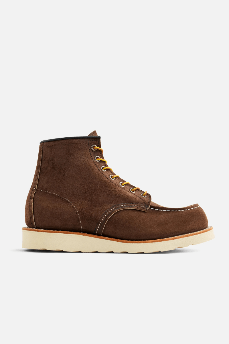 Boots - Red Wing Shoes - 6 - Inch Classic Moc in Chocolate Muleskinner Leather - Archery Close