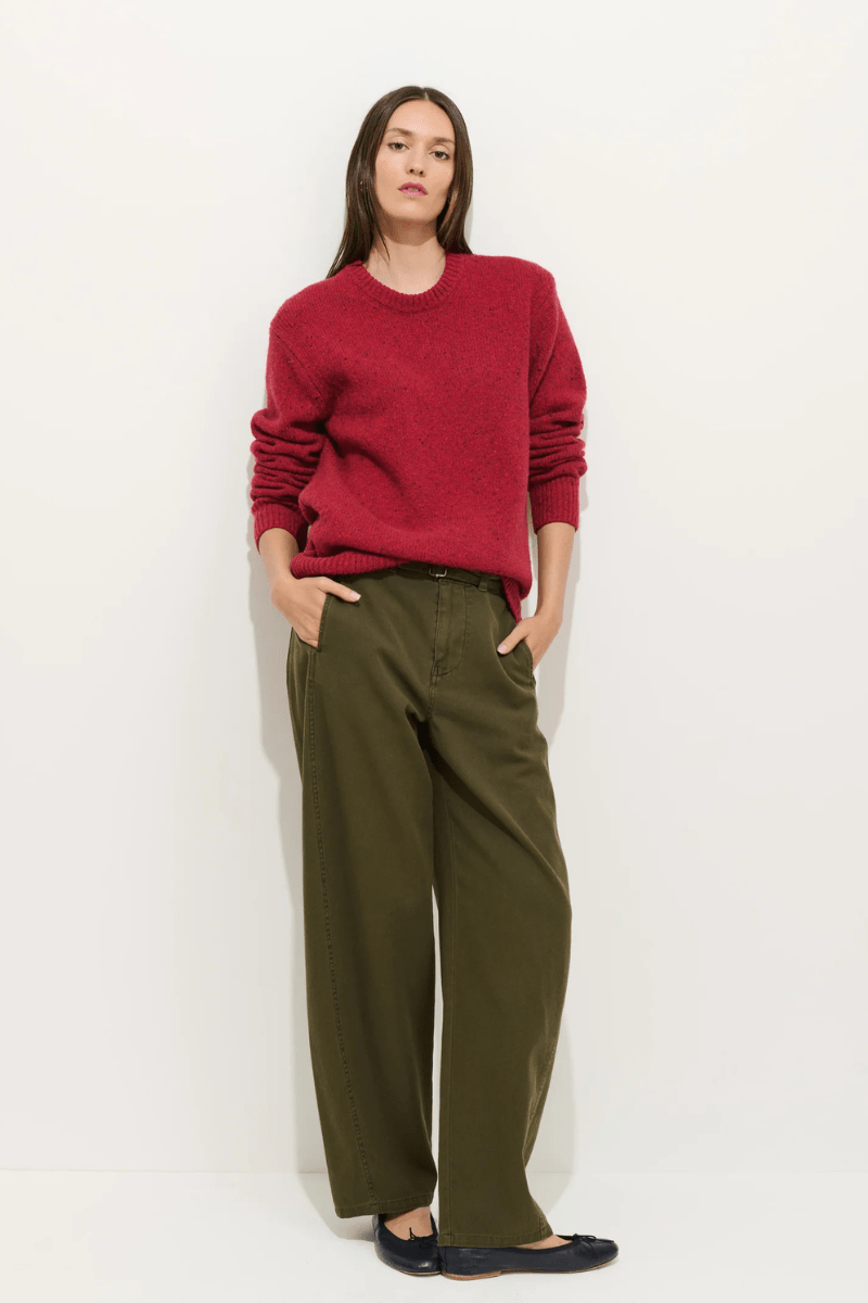 Pants - Alex Mill - 9th Street Pant in Military Olive - Archery Close