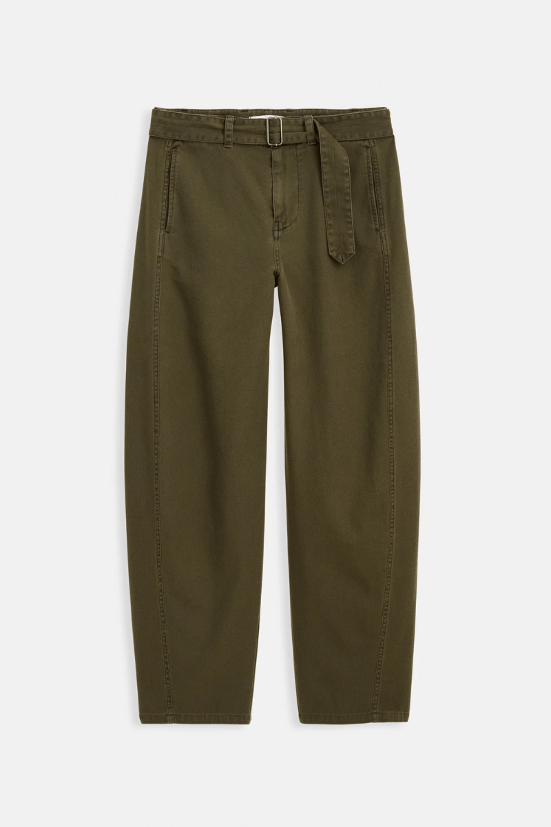 Pants - Alex Mill - 9th Street Pant in Military Olive - Archery Close