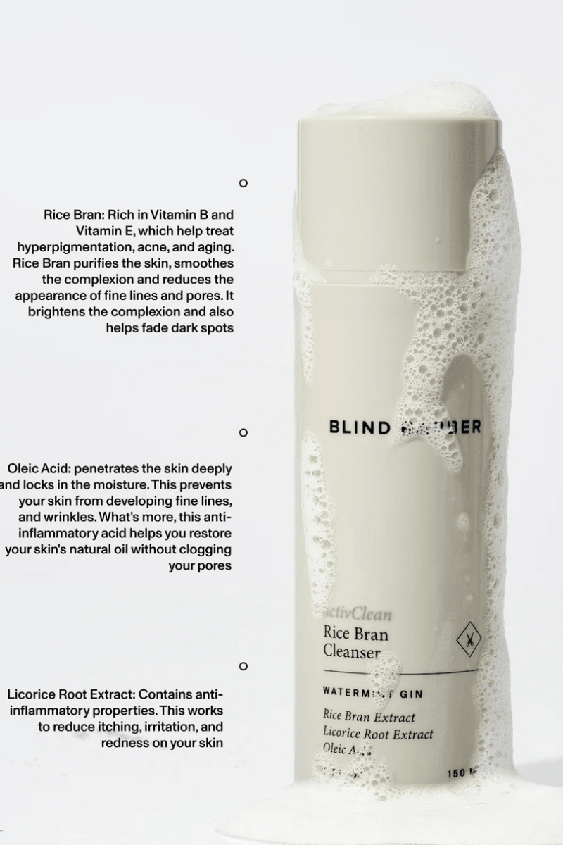 Hair & Skincare - Blind Barber - activClean Rice Bran Face Cleanser - Archery Close