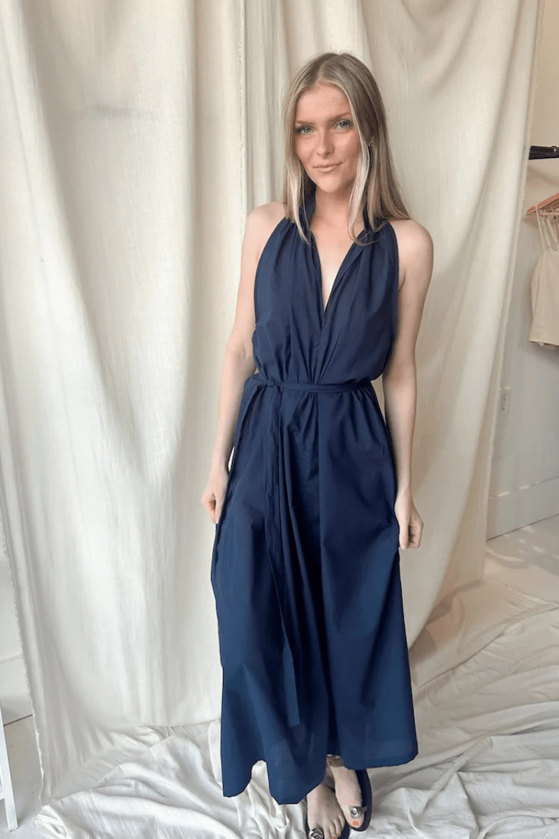 Dresses - Natalie Busby - Air Dress in Navy - Archery Close