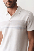 Shirts & Tops - Marine Layer - Air Stripe Polo in White Multi Stripe - Archery Close