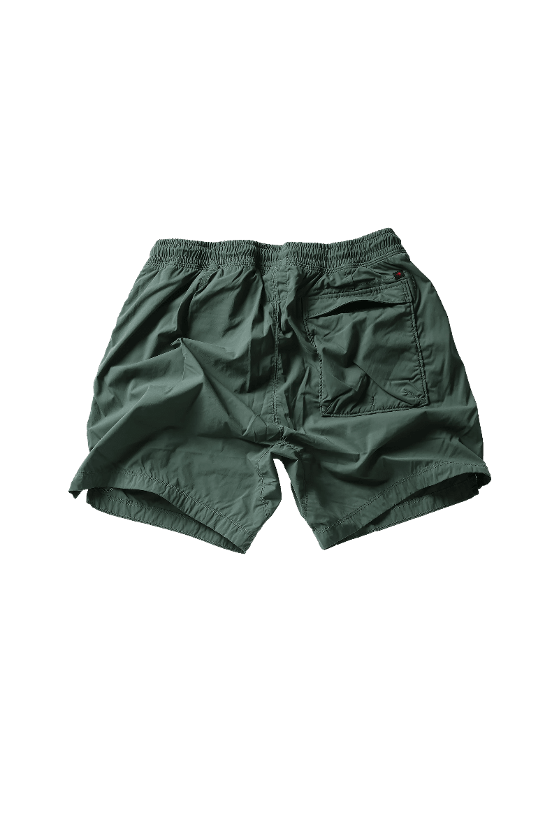 Green shorts on a white background