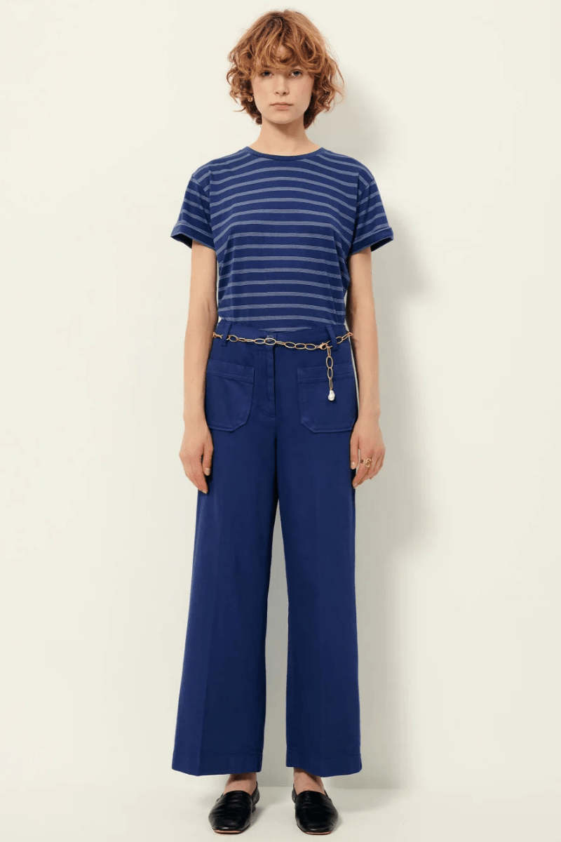 Pants - Sessun - Aldricks Pant in Blue Print - Archery Close