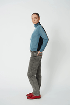 Sweater - Stella Nova - Alpaca Turtleneck in Evening Blue - Archery Close