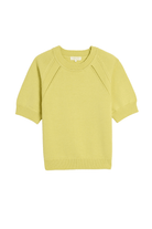 Sweater - DemyLee - Arden Cotton Top in Citron - Archery Close