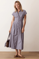 Dresses - Marine Layer - Arden Midi Dress - Archery Close