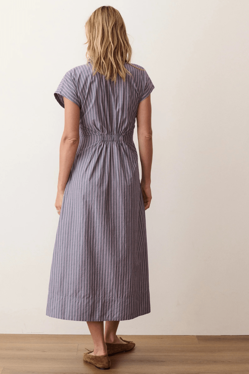 Dresses - Marine Layer - Arden Midi Dress - Archery Close