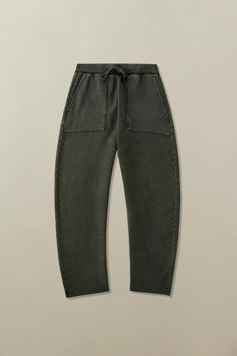 Sweatpants - Road to Nowhere Clothing - Arlo Sweatpant in Washed Out Black - Archery Close