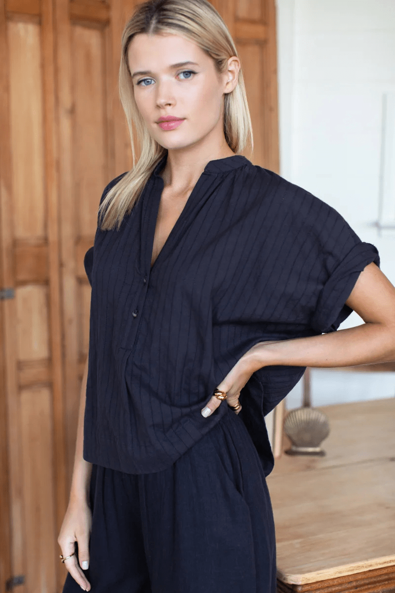 Shirts & Tops - Emerson Fry - Artist Buttondown in Midnight - Archery Close